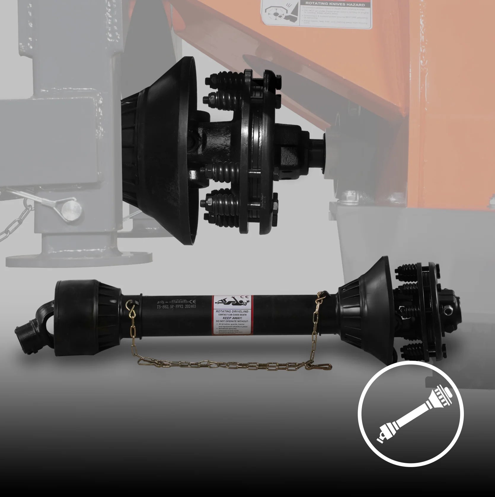 PTO driveline with slip clutch